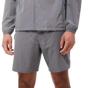 Ensemble deux pièces homme 2026 : Veste coupe-vent et short en satin tissé style décontracté, séchage rapide et respirant - Product Image 5