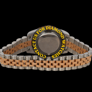 Montre de luxe unisexe tendance avec cadran rond en moissanite marron de qualité supérieure, mouvement à quartz et lunette mécanique - Product Image 5