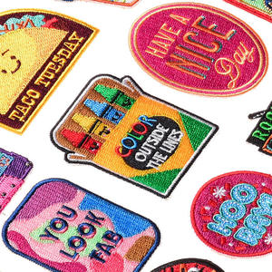 Factory Custom Embroidery Patch Premium Thread <b>Badge</b> <b>Sew</b> <b>On</b> Iron <b>On</b> Applique for Jackets Caps Shirts Bags Garments Wholesale - Product Image 3