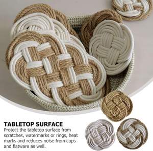 Salvamanteles de Cuerda de Algodón, Resistente al Calor, para Mesa de Comedor y Cocina - Product Image 4