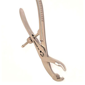 Pinza Ortopédica para Sujeción Ósea de 7.5 Pulgadas con Bloqueo de Trinquete Autocentrante, Pinza Quirúrgica Manual de Acero Inoxidable para Reducción Ósea - Product Image 3