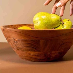 Modernos Tazones Desechables para Ensalada de Madera de Mango y Acacia, Vajilla para Fiestas, Hechos en India, Precio de Fábrica al por Mayor - Product Image 3