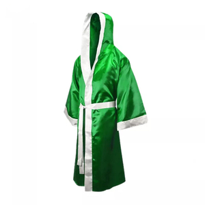 Bata de Boxeo de Satén Directa de Fábrica, Túnica de Entrada Personalizada, Ropa Ligera para Atletas - Product Image 1