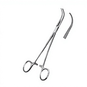 Pinza Hemostática Delicada Mixer de 20 cm, Curva, de Acero Inoxidable, para Hemostasia de Tejido Profundo y Cirugía General - Product Image 1