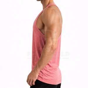 Factory Direct Sale Men <b>Stringers</b> <b>Vest</b> High Quality Breathable Knitted Casual Gym Exercise Wear Fitness - Product Image 3