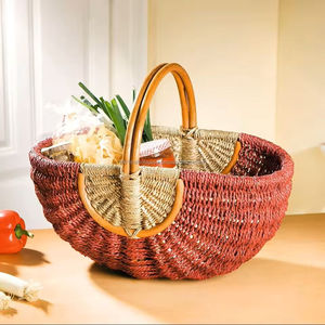 Cesta de Picnic de Mimbre Resistente, Hecha a Mano, Ratán Natural, Almacenamiento de Alimentos para Exteriores, Proveedor al por Mayor, Sostenible, Ligera, Vietnam - Product Image 4