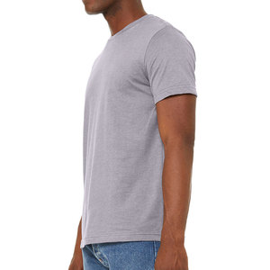T-shirt à manches courtes col rond pour homme 100% coton Marron chiné Coupe classique Séchage rapide Respirant Fabrication Stonefield - Product Image 6