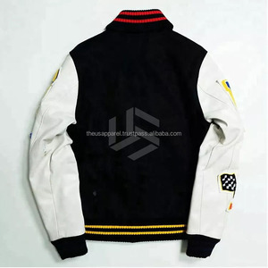 Men's High Quality Wool Varsity <b>Jacket</b> Custom Printed Embroidered <b>Winter</b> Thick Windproof Casual - Product Image 2