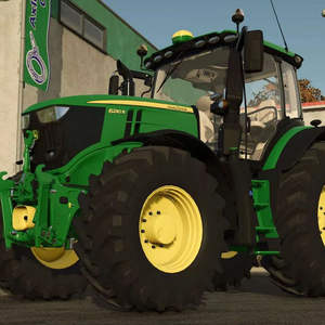 Tracteur agricole John Deere 6230 R de qualité supérieure, 4 roues motrices, couple élevé, économe en carburant, équipement agricole pour tâches lourdes - Product Image 1