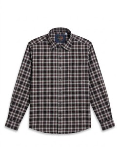 Men's Plaid Casual Shirt Full Sleeve Turn-<b>down</b> Collar Cotton Breathable Autumn Wear - Product Image 4