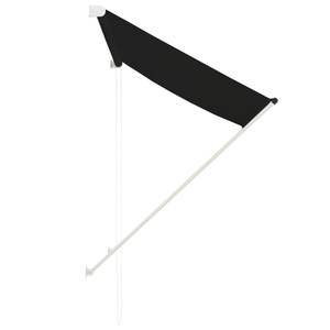 Auvent rétractable en acier anthracite 39,4x59,1 pouces pour l'extérieur - Product Image 4