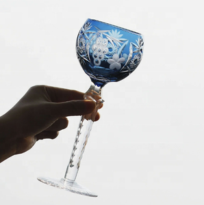 Verres à vin <span class=keywords><strong>en</strong></span> <span class=keywords><strong>cristal</strong></span> multicolores et taillés à la main, verres à vin à pied et à base taillés, décoration de bar à domicile - Product Image 3
