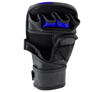 Gants de boxe en cuir demi-doigts pour Muay Thai, sacs de frappe, UFC, MMA, avec poignées, vente en gros, du Pakistan - Product Image 2