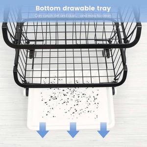 Panier de rangement multifonctionnel vintage en fer, écologique, design ouvert, durable, organisateur de placard domestique - Product Image 5