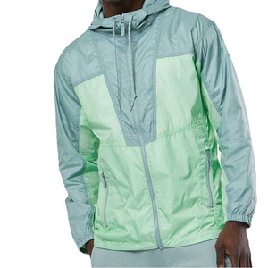 Survêtement réversible écologique pour homme, style vintage, 2-en-1, avec blocs de couleur, fermeture éclair intégrale, col rond, 100 % nylon léger - Product Image 3