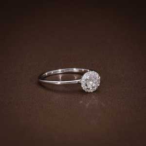Bague de luxe en diamant, or 18 carats, 1,30 ct, diamant blanc créé en laboratoire, VVS2, certifié IGI, bague vintage pour mariage ou anniversaire - Product Image 3