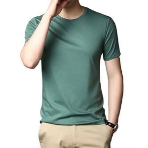 Camiseta Blanca de Verano para Hombre, Corte Ajustado, Tallas Grandes, Cuello Redondo, Algodón Transpirable, Estilo Urbano, Manga Corta, Color Sólido - Product Image 3