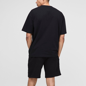 High Quality 100% Cotton Custom Logo Vintage Streetwear Patchwork Washed <b>T</b> <b>Shirt</b> <b>and</b> <b>Shorts</b> <b>Mens</b> Oversized <b>Short</b> Set - Product Image 5