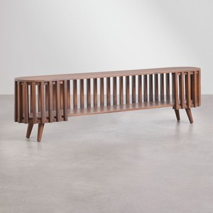 Mueble TV Vandana Arion Mira 180x35 cm en madera de acacia Dragor - Product Image 3