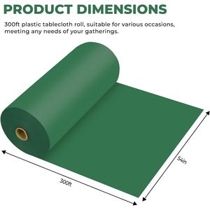 Tovaglia in Plastica Premium Usa e Getta, Rotolo di Copritavolo per Tutti i Tipi e Forme di Tavoli, Sacchetti in Plastica Premium - Product Image 2