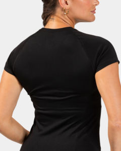 Camiseta de Manga Raglán Ajustada de Algodón Orgánico Premium para Mujer con Logotipo Bordado, Impresión Personalizada de Alta Calidad - Product Image 4