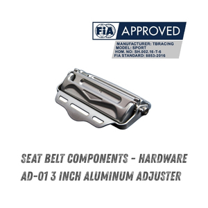 สายรัดปรับระดับได้แบบปลดเร็ว 3 นิ้ว อลูมิเนียม รุ่น Same Spec Two Finish ได้มาตรฐาน FIA 8853 2016 สำหรับรถแข่ง ผลิตในไต้หวัน รับผลิตแบบ OEM ODM - Product Image 1