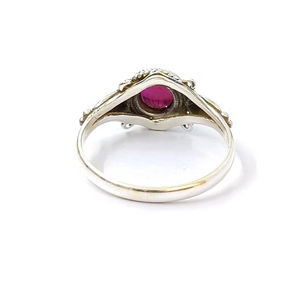 Wholesale 925 Sterling <b>Silver</b> <b>Garnet</b> <b>Ring</b> Natural Red Gemstone Jewelry Supplier for Unisex Daily Wear - Product Image 4
