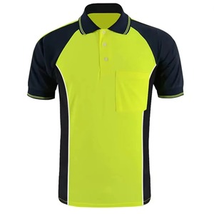 Hi-Vis Unisex <b>Work</b> Safety Shirt Pakistan Made Men's Safety Shirts Reflective Tape Workwear Safety Polo Shirts - Product Image 4