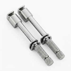 Retenue en acier inoxydable Tofflemire avec poignée moletée, instrument chirurgical dentaire manuel, couleur argent, Classe I - Product Image 5