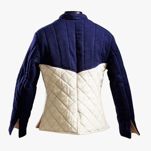 Handmade Medieval Gambeson Full Sleeve Long Cotton Padded Armor Coat Reenactment <b>Jacket</b> <b>Mandarin</b> <b>Collar</b> Belt Closure Halloween - Product Image 2