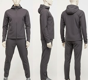 Service OEM en gros – Ensemble survêtement coupe-vent d'hiver pour homme – Conception personnalisée, panneaux de couleur sur mesure, fermeture éclair, séchage rapide, polyester - Product Image 4