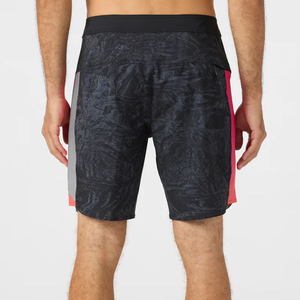 Shorts de bain pour hommes avec logo personnalisé, en toile de coton noir, décontractés, imprimés numériquement, séchage rapide, vente en gros - Product Image 5