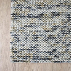Tapis multicolore gris beige, tapis moderne à rayures tissé à la main, tapis texturé pour salon, chambre à coucher, décoration de la maison, revêtement de sol - Product Image 5