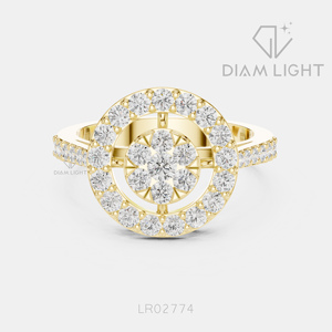 Bague de fiançailles en diamant de laboratoire certifié IGI 0,732 carats, or blanc 14 carats, taille ronde, clarté VS+, couleur F+, pour mariage ou anniversaire - Product Image 5