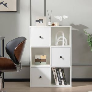Libreria a 3 Ripiani per Soggiorno con Dispositivo Anti-Ribaltamento, Eleganti Mobili per Arredamento Casa - Product Image 1
