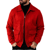 Veste noire décontractée pour homme, col rabattu, fermeture éclair, coupe ajustée, imperméable, respirante, en polyester, couleur unie, hiver, coupe classique