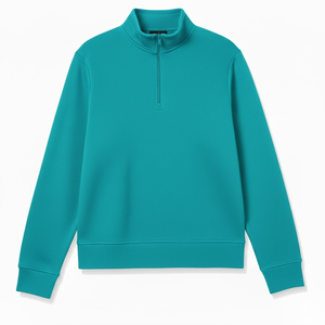 Nouveautés 2026 – Sweat-shirt polaire brodé à demi-zip pour homme, col montant, uni, pour l'hiver, modèle OEM - Product Image 1