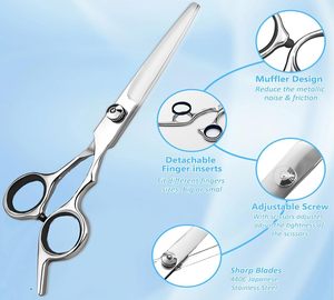 Nouvel Arrivage 2026 – Ciseaux de Coiffure Professionnels en Acier Inoxydable avec Lame Affûtée et Poignée en Caoutchouc pour Salon de Coiffure - Product Image 3