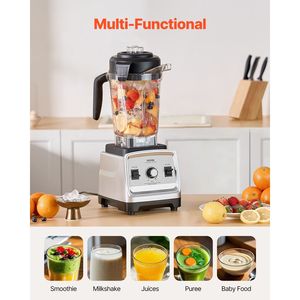 Licuadora Profesional de 85 oz y 1400 W para Smoothies, Multifuncional, con Motor Potente de 1400 W, Licuadora para Procesamiento de Alimentos - Product Image 4