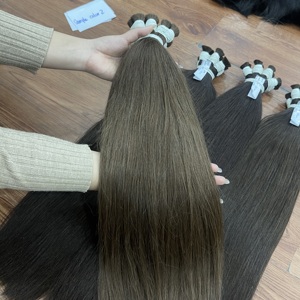 Premium Double Drawn Natural Straight Vietnamese Human Hair Extension Blonde color Full Lengths in Stock <b>Now</b> - Product Image 4
