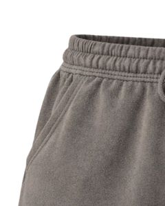 Shorts en molleton gris personnalisés pour femme, motif gaufré, taille élastique, décontractés, pour la détente, en mélange de coton doux, fabrication sur mesure, fournisseur OEM - Product Image 6