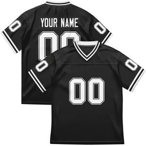 Maillot de football américain personnalisé en gros, tenue d'entraînement, maillot d'été à manches courtes unisexe, respirant, séchage rapide, grandes tailles - Product Image 4