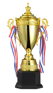 Trofeos deportivos de metal para campeones, subcampeones y terceros, trofeos de orejas dobles - Product Image 2
