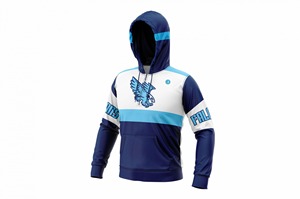 Maillot de basketball personnalisable pour adulte à demi-zip Falcons en polyester respirant, vente en gros - Product Image 3
