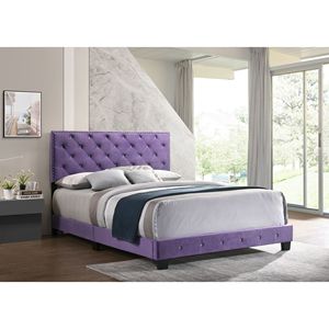 Letto Matrimoniale Transizionale Viola con Supporto Imbottito, Prodotto Comodo e Confortevole - Product Image 5