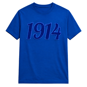 Camiseta de Chenilla Azul Sólido Phi Beta Sigma 1914 para Hombre, Tela Premium, Ajuste Cómodo, Ropa de Fraternidad Griega, Uso Casual - Product Image 4