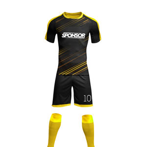 Maillots de football personnalisés pour adultes et enfants, ensemble short, sublimation, polyester respirant, séchage rapide, équipement de football - Product Image 3