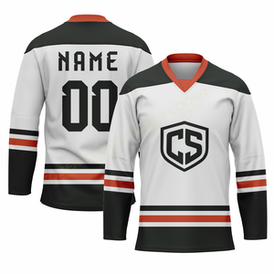 Maillot de hockey sur glace professionnel personnalisé en polyester par sublimation et broderie, avec twill, pour équipes canadiennes, modèle 2026 (OEM) - Product Image 3