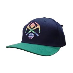 Casquettes de baseball ajustables en coton bicolore style hip-hop pour la vente en gros, casquettes personnalisées à 5 panneaux avec broderie 3D - Product Image 6