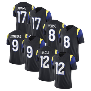 Jersey de Fútbol Americano de Alta Calidad para Jóvenes y Adultos, Diseño de Pantera, Cuello en V, Manga Corta, Sublimado, Color Rojo - Product Image 1
